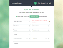 Tablet Screenshot of enzonet.com